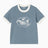 Carhartt WIP S/S Reminiscing Ringer Kadın T-Shirt Velvet Blue / Heavy stone wash