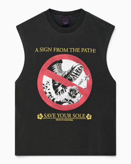 Deus Ex Machina Save Your Sole Muscle Erkek T-Shirt Anthracite