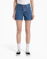Dickies 984 5 Inch High Waist Jean Kadın Şort Classic Blue