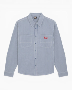 Dickies Hickory Work LS Erkek Gömlek Retro Indigo