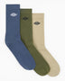 Dickies Summerdale 3PK Çorap Cypress/Multi