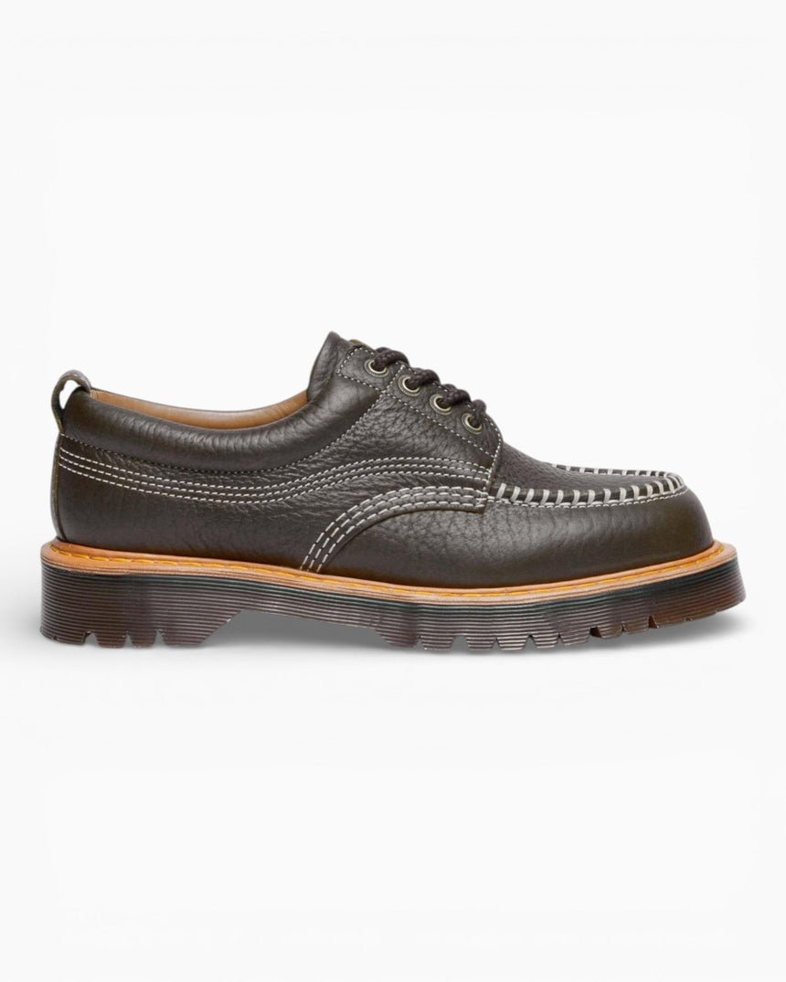 Dr. Martens Lowell Wild Grain Leather Moc Toe Ayakkabı DMS Olive