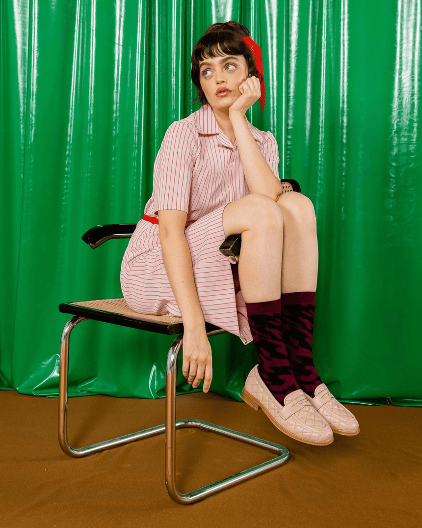 Eat My Socks Red Wine Çorap