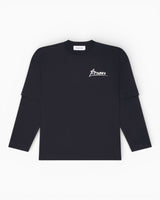 Études Studio Double Sleeves TS Signed Erkek T-Shirt Black