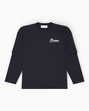 Études Studio Double Sleeves TS Signed Erkek T-Shirt Black