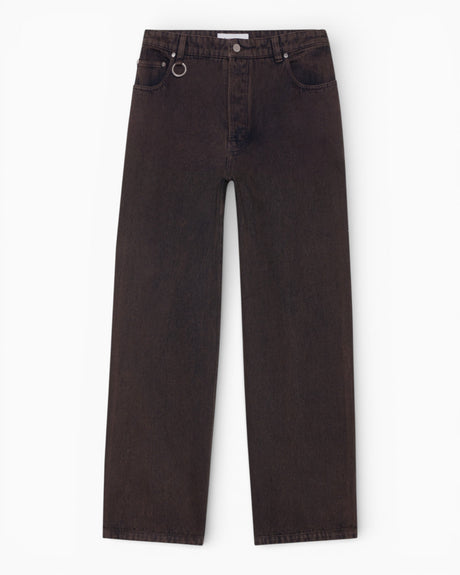 Études Studio Loose Jeans Erkek Pantolon Dark Brown