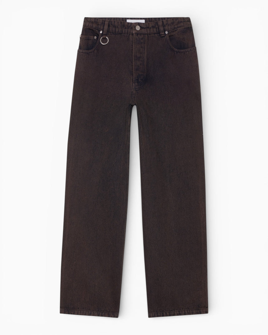 Études Studio Loose Jeans Erkek Pantolon Dark Brown