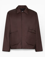 Études Studio Padded Snap Erkek Ceket Dark Brown