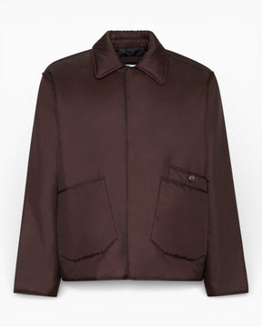 Études Studio Padded Snap Erkek Ceket Dark Brown