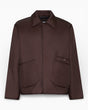Études Studio Padded Snap Erkek Ceket Dark Brown