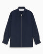 Études Studio Wool Zipped Overshirt Erkek Ceket Navy