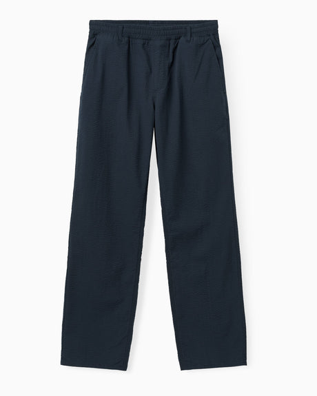 Forét Calm Seersucker Erkek Pantolon Navy