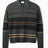Forét Dawn Stripe Knit Polo Erkek Triko Grey Melange