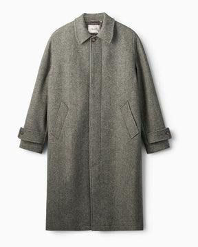 Forét Pine Wool Erkek Palto Grey Herringbone