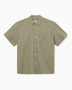 Forét Serene Linen Kısa Kollu Erkek Gömlek Dusty Olive