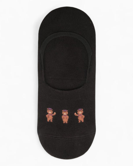 Fundaze Bear Kadın Babet Çorabı Siyah