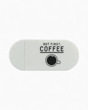 Funsy But First Coffee Kamera Kapatıcı Beyaz