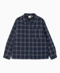 Gramicci Zip-Up Insulated Flannel Erkek Gömlek Navy Shadow Plaid