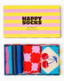 Happy Socks Checks and Stripes Gift Set 3 Pack Çorap Çok Renkli