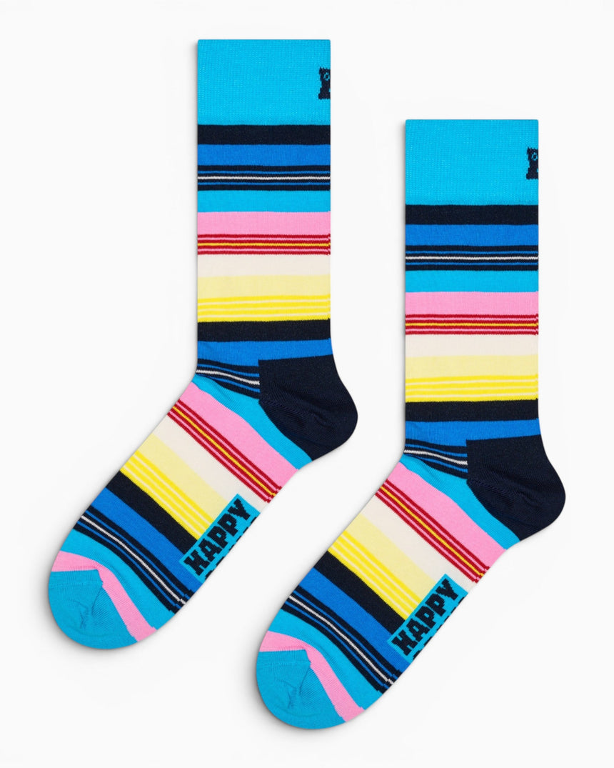 Happy Socks Checks and Stripes Gift Set 3 Pack Çorap