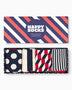 Happy Socks Classic Navy Gift Set 4 Pack Çorap Çok Renkli