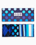 Happy Socks Navy Gift Set 4 Pack Çorap Çok Renkli
