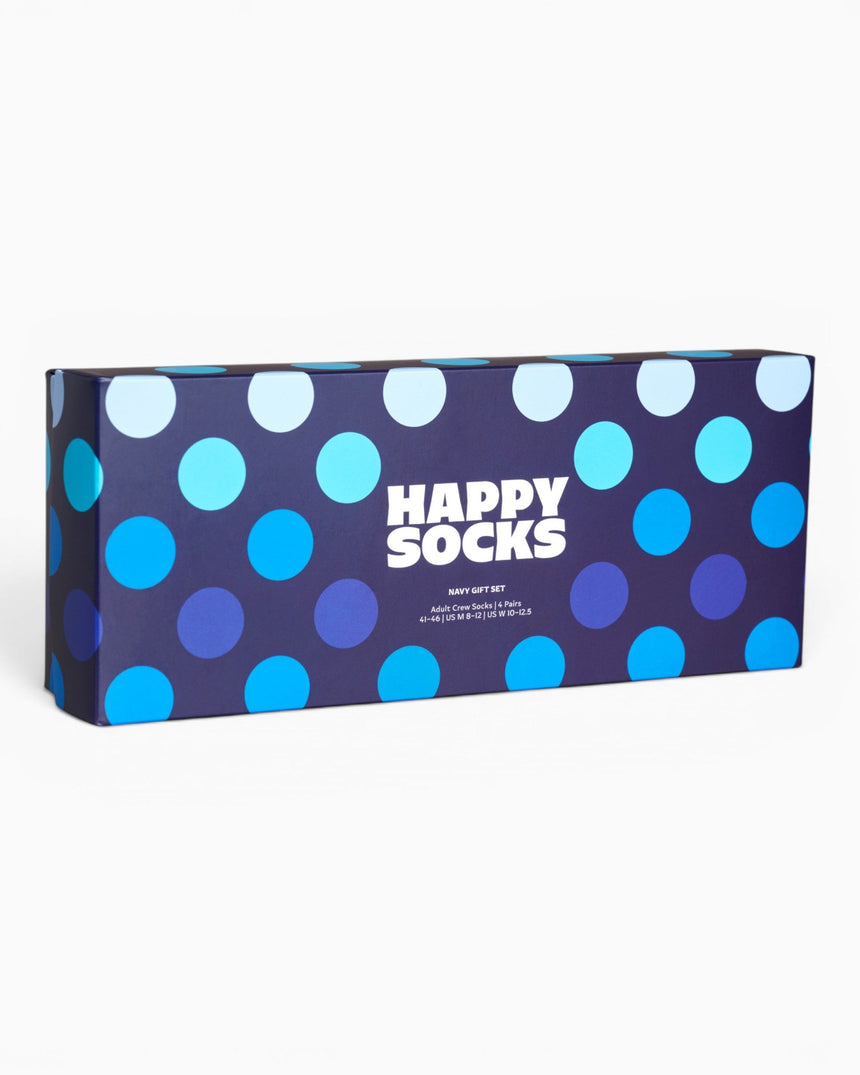 Happy Socks Navy Gift Set 4 Pack Çorap