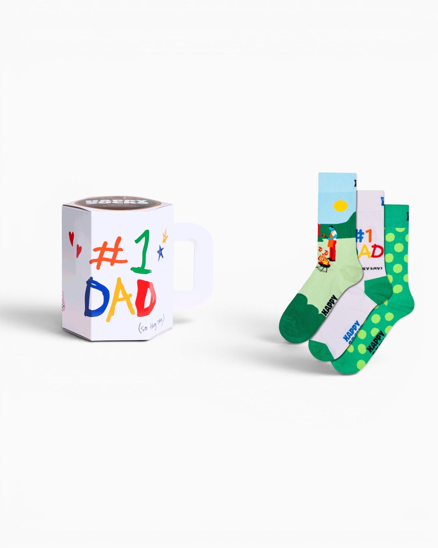Happy Socks No. 1 Dad Gift Set 3 Pack Çorap
