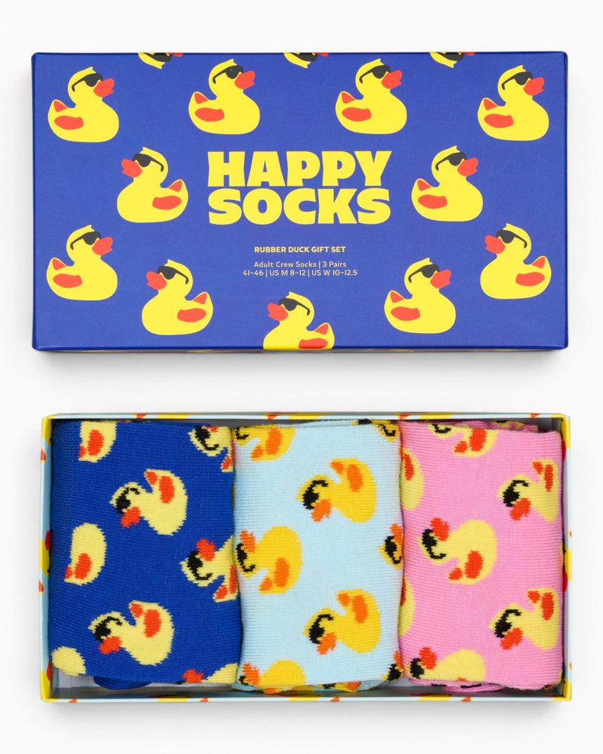 Happy Socks Rubber Duck Gift Set 3 Pack Çorap Çok Renkli