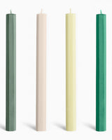 HAY Design Hexagon Candle Set of 4 Greens/Whites