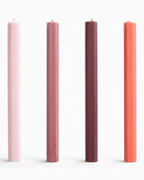 HAY Design Hexagon Candle Set of 4 Berry