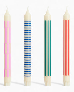 HAY Design Pattern Candle Crisp Mix Set of 4 Multi