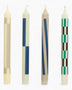 HAY Design Pattern Candle Set of 4 Cream/Dark