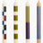 HAY Design Pattern Candle Set of 4 Off White/Army/Blue
