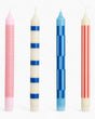 HAY Design Pattern Candle Set of 4 Pink/Red/Blue