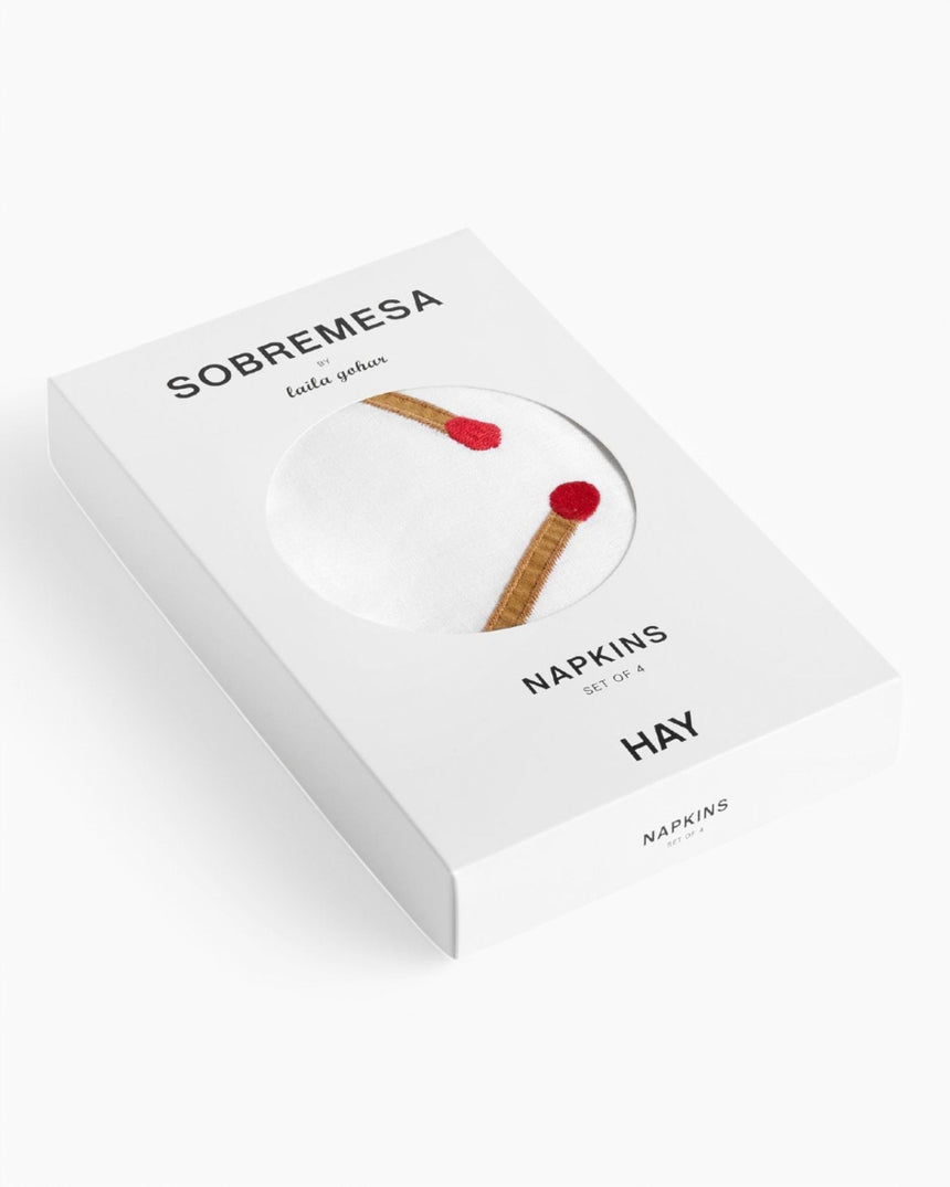 HAY Design Sobremesa Napkin White Set of 4