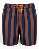 Heliophilia Italian Stripes Şort Mayo Brown/Navy