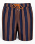 Heliophilia Italian Stripes Şort Mayo Brown/Navy