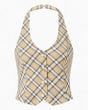House of Sunny Sloane Check Kadın Yelek Multi