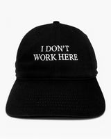 IDEA I Don't Work Here Şapka Black/White