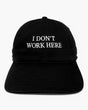 IDEA I Don't Work Here Şapka Black/White