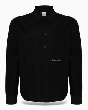 KUNST STUDIO Box Fit Embroidered Shirt Black