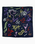 Lar Studio Love and Happiness 42 x 42 Bandana Blue