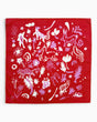 Lar Studio Narnia 52 x 52 Bandana Red