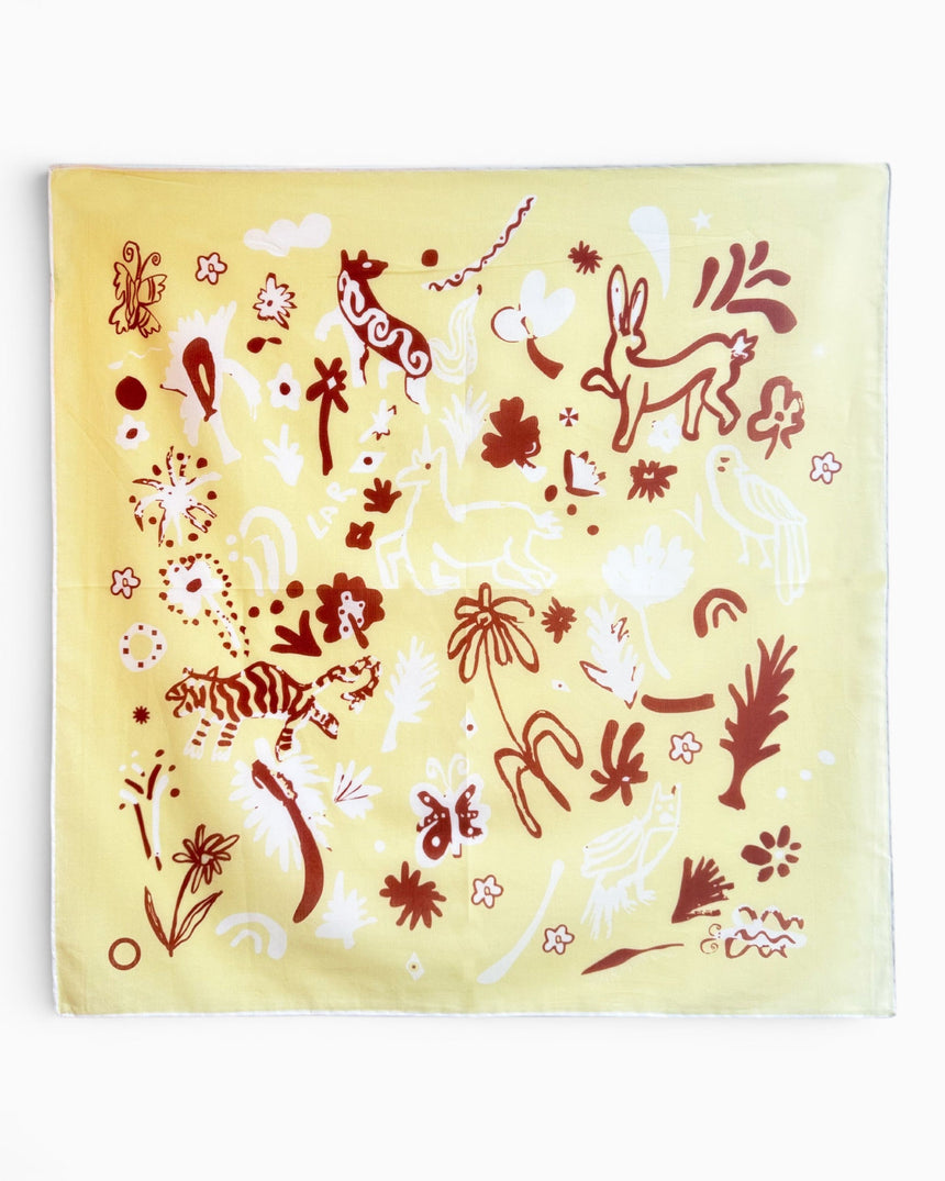 Lar Studio Narnia 52 x 52 Bandana Yellow