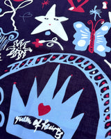 Lar Studio Queen of Hearts 52 x 52 Bandana