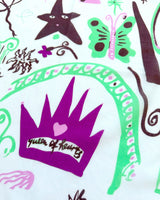 Lar Studio Queen of Hearts 52 x 52 Bandana