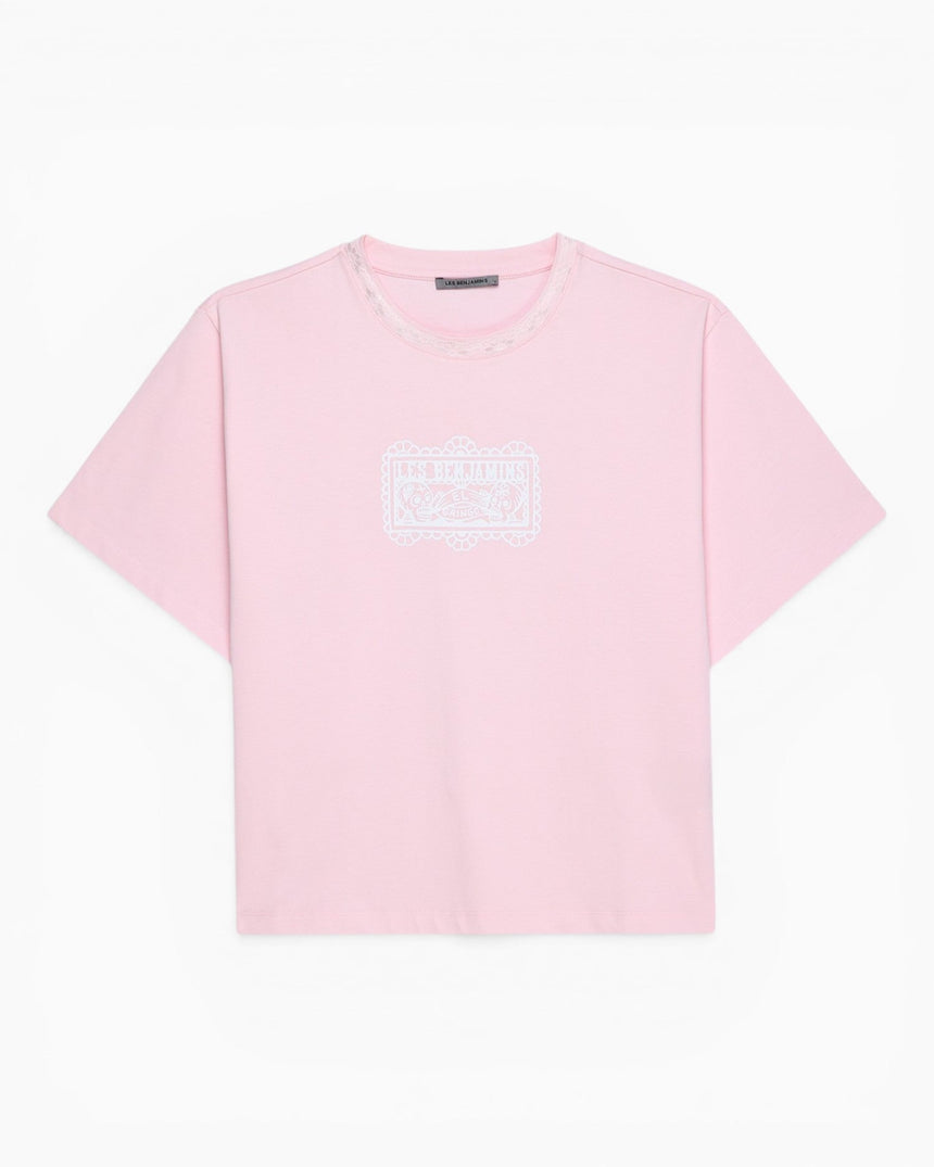 Les Benjamins Kısa Kollu Kadın T-Shirt Pink