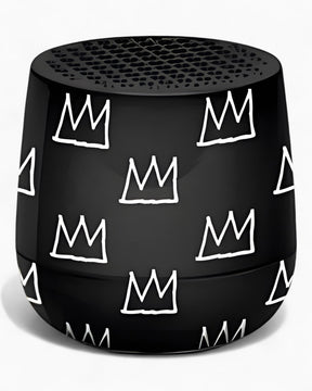 Lexon Lexon X Jean-Michel Basquiat Crown Mino + Bluetooth Hoparlör Siyah