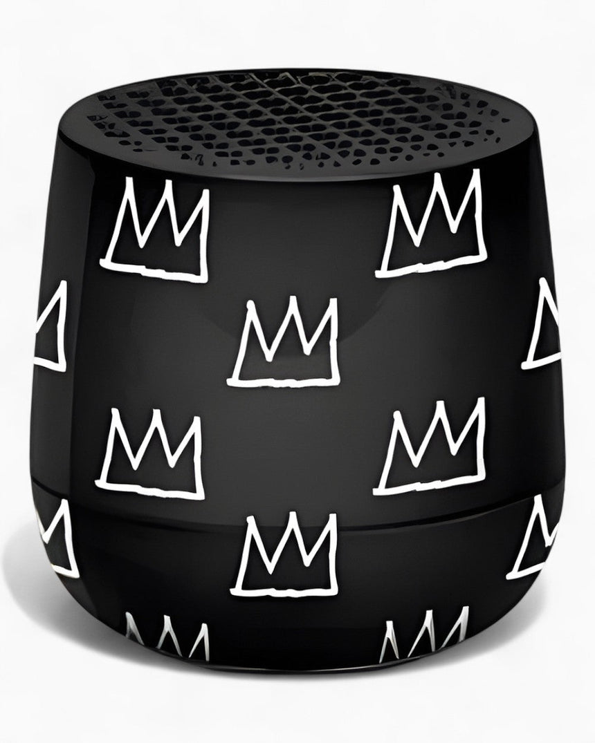 Lexon Lexon X Jean-Michel Basquiat Crown Mino + Bluetooth Hoparlör Siyah